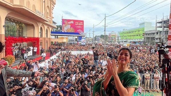 Crowd Gushing Over Rashmika Mandanna’s Charm, As She Visits Kerala For An Event