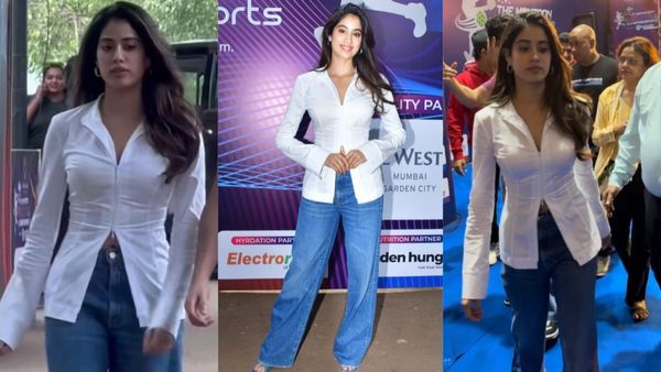 Devara Actress Janhvi Kapoor Takes Basic To Whole New Level With White Long Zip Shirt; Can You Guess Price?