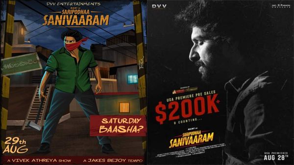 Saripodhaa Sanivaaram USA Bookings: Nani Is BUCKED UP To Deliver His 10th $ 1 Million Film; Breaks Own Record