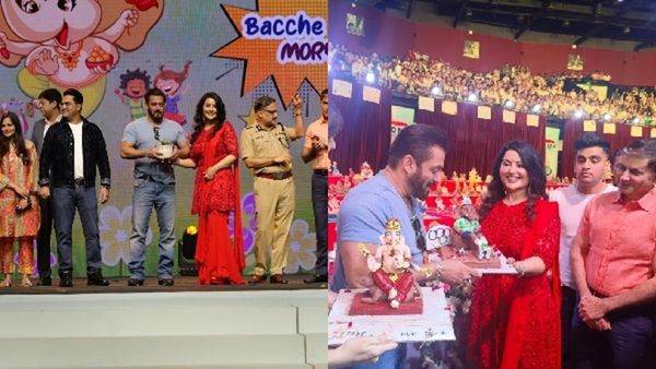 Salman Khan-Amruta Fadnavis Lead the Charge for Earth Conservation at Amruta Fadnavis' Eco Friendly Ganesha