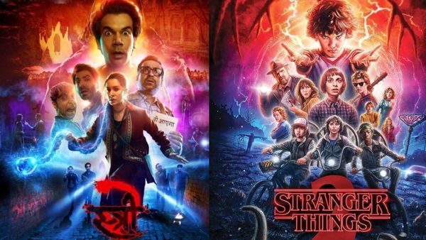 Is Rajkummar Rao's Stree 2 Poster Copied? Fans Spot Uncanny Resemblance With Stranger Things 2 Poster