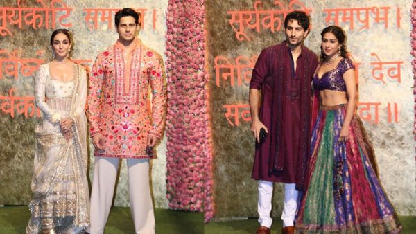 Ganesh Chaturthi 2024: Kiara-Sidharth To Sara-Ibrahim; Bollywood Celebs Dazzle At Ambani's Ganeshotsav