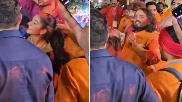 Anant Ambani-Radhika Merchant Shake A Leg On Dhol Beats During Their First Ganpati Visarjan Together