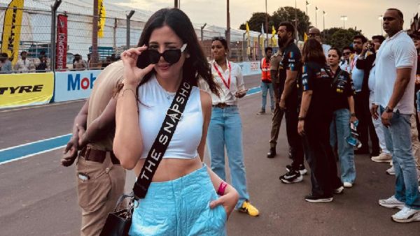 Barkha Singh Serving Looks As She Attends Indian Racing League In Chennai!