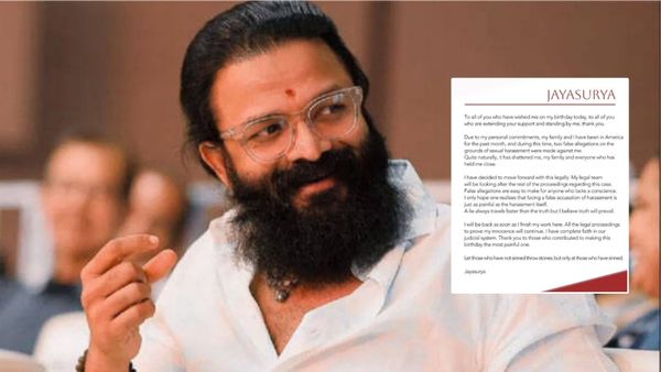 Hema Committee Report: Actor Jayasurya Calls S*xual Harassment Allegations 'False'; Issues Official Statement