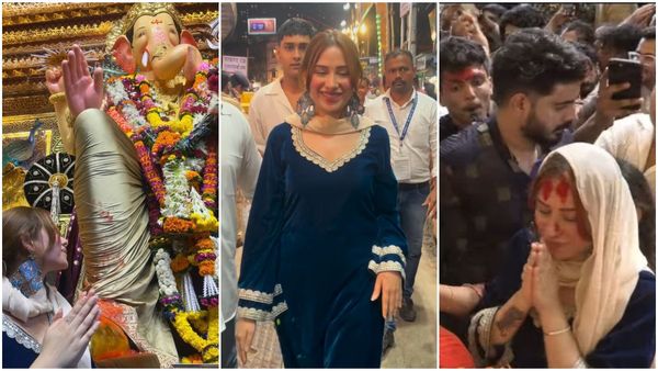 Ganesh Chaturthi 2024: Mahira Sharma Seeks Blessings From Lord Ganesha At Iconic Lalbaugcha Raja