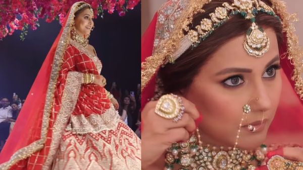 Hina Khan Turns Bride For A Ramp Walk Amid Cancer Battle; Rubina Dilaik, Surbhi Jyoti, Mona Singh React, WATCH