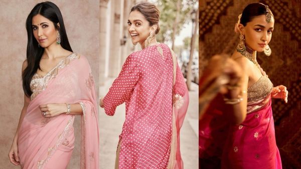 Navratri 2024 Day 8 Fashion: From Katrina To Deepika, Alia; B-Town Celebs-Inspired Pink Ethnic Outfits