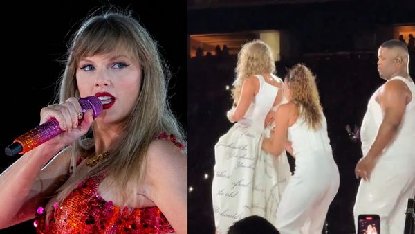 Taylor Swift Handles Wardrobe Malfunction On Stage While Performing Like A Boss In Eras Tour; Netizens React