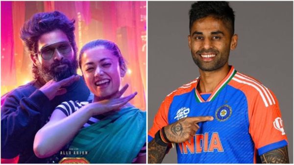 Pushpa 2: SKY aka Cricketer Suryakumar Yadav Grooves to Allu Arjun-Rashmika Mandanna’s Song Angaaron