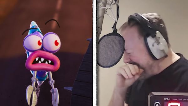 'Dog Man' Rickey Gervais Voice Acting BTS Video Teaser, Movie Releasing Very Soon