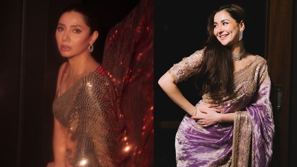 Pakistani Stars Hania Aamir & Mahira Khan Turn Indian Dolls In Manish Malhotra Designed Sarees