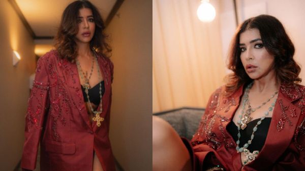 Lakshmi Manchu Raises Heat In Couture Blazer Crafted From Handwoven Kanjeevaram Silk- PICS