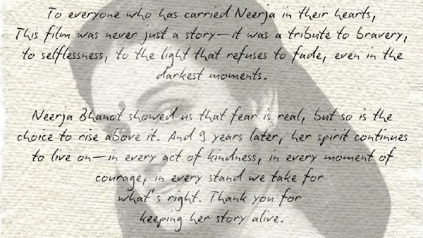 Ram Madhvani Reflects On 9 Years Of Neerja: A Story That Continues To Inspire