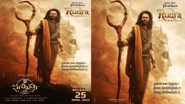 Kannappa: Prabhas' First Look As 'Mighty Rudra' Out; 'Better Than Adipurush', 'Fans Poster Is Better' Say Fans
