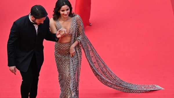 Cannes 2025: Alia Bhatt Dazzles In First-Ever Gucci Saree At Red Carpet, Fans Say 'What A Look'