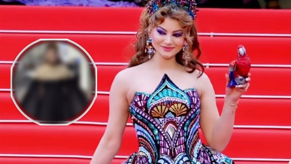 Cannes 2025: After 4 Lakh Parrot Clutch, Urvashi Rautela Sparks Buzz In Black Dress With Dramatic Sleeves