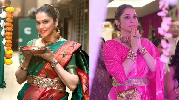 Isha Koppikar's Festive Fave Picks: From Sequined Sarees to Royal Lehengas