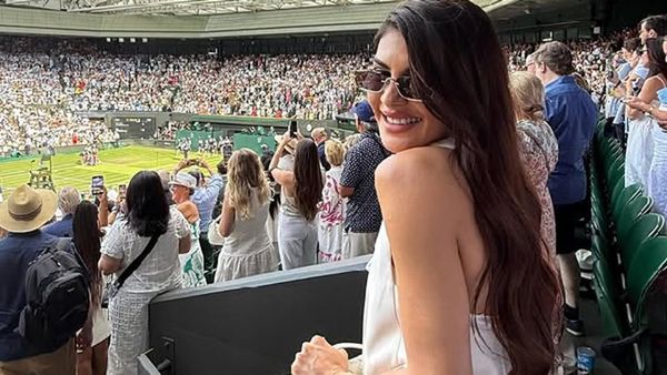The Sun Shines Brighter At Wimbledon As Jacqueliene Fernandez Graces The Final In Glorious Style