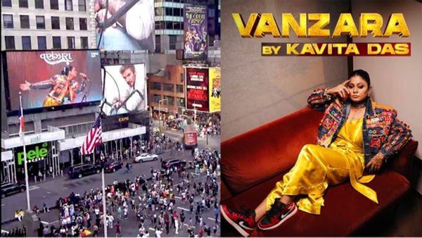 Gujarati Song 'Vanzara' by Kavita Das Goes Viral, Graces The iconic Times Square billboard In New York