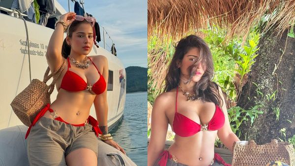 Bigg Boss 18 Fame Edin Rose Leaves Fans Awestruck With Her Stunning Red Bikini Beach Photos