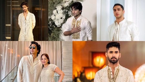 Navratri 2025 Day 1: Aaman Devgan, Vedang Raina & Ahaan Panday Redefine Charm In Pristine Whites