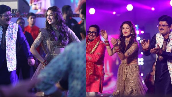 Anita Bhabi (Vidisha Srivastava) and Tiwari Ji (Rohitashv Gour) Light Up Mumbai’s Garba Night