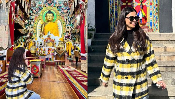 Daisy Shah Visits A Buddhist Temple, Shares A Message Of Self-Conquest