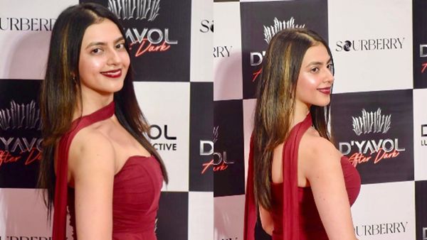 Actress Kashika Kapoor Stuns In maroon at D’YAVOL By Aryan Khan — All Eyes On Her Fiery, Unmissable Look