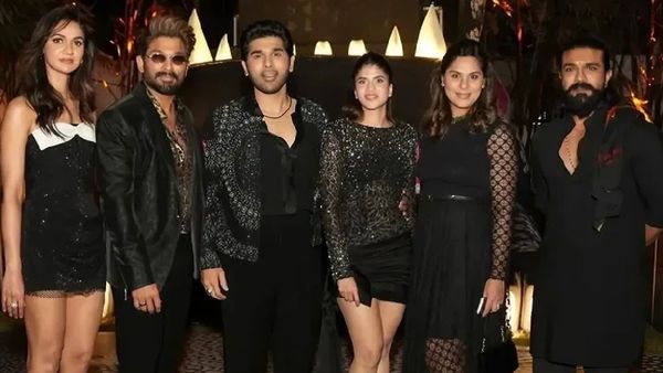 Allu Sirish-Nayanika Wedding: Allu Arjun Hosts Grand Party For Soon To Wed Couple; Ram Charan Attends The Bash