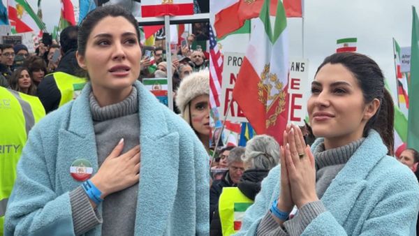 Elnaaz Norouzi Stands With Iran At A Historic Valentine’s Day Protest In Munich: 