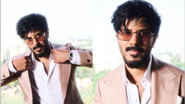 Dulquer Salmaan Steals Hearts In Pink Suit And Playful Pictures
