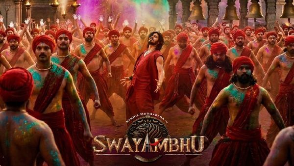 Swayambhu Poster Out: Makers Unveil A Colourful Poster Of The First Single Featuring Nikhil Siddhartha On Holi