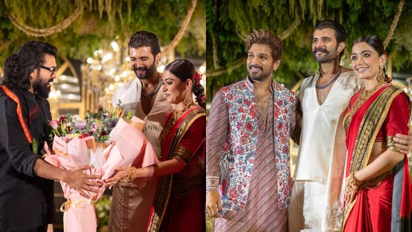 ViRosh Wedding Reception: Allu Arjun, Ram Charan, Karan Johar, And Others Attend Vijay-Rashmika's Dreamy Event