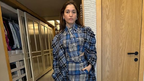 Tamannaah Bhatia Defines Power Dressing In A Checkered Skirt Suit Set That Blends Confidence & Playfulness