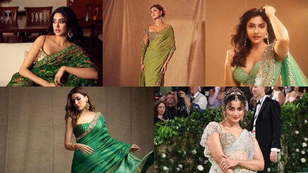 From Alia Bhatt To Ishita Raj: Bollywood Beauties Who Are Giving The Classic Green Saree A Glam Twist