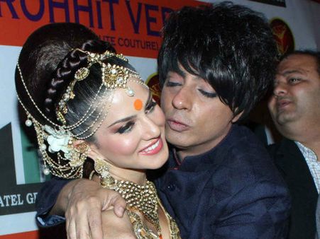 ಸನ್ನಿ ಲಿಯೋನ್ ರನ್ನು ಉಡದಂತೆ ಬಿಗಿದಪ್ಪಿದ ರೋಹಿತ್