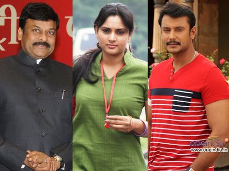 ಗೋಲ್ಡನ್ ಗರ್ಲ್ ರಮ್ಯಾ ಬೆಂಬಲಕ್ಕೆ ದರ್ಶನ್,ಚಿರಂಜೀವಿ