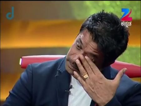 ಜೀ ಕನ್ನಡ ಟಿವಿ ಶೋನಲ್ಲಿ ಕಣ್ಣೀರಿಟ್ಟ ಅರ್ಜುನ್ ಸರ್ಜಾ