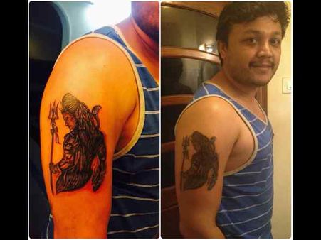 ಶಿವ ಭಕ್ತ 'ಚಿನ್ನದ ತಾರೆ' ಗಣೇಶನ ಹಚ್ಚೆ ಪುರಾಣ