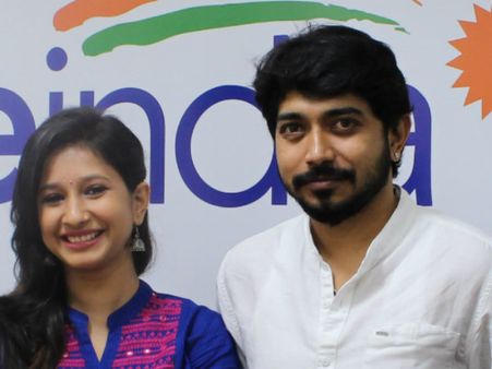 ಒನ್‌ಇಂಡಿಯಾ ಕಚೇರಿಯಲ್ಲಿ ಕೆಂಡಸಂಪಿಗೆಯ ರವಿ ಮತ್ತು ಗೌರಿ