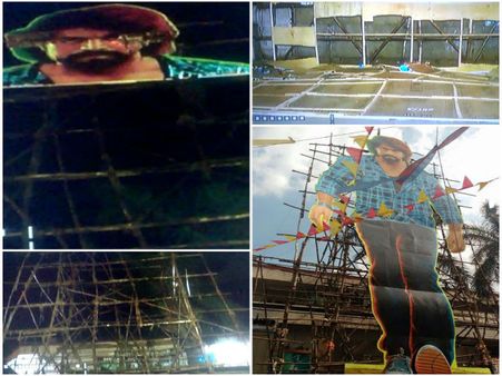 ಮುಯ್ಯಿಗೆ ಮುಯ್ಯಿ; ಯಶ್ 'ಮಾಸ್ಟರ್ ಪೀಸ್' ಕಟೌಟ್ ಪೀಸ್ ಪೀಸ್!