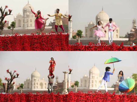 ಚಿತ್ರಪುಟ; ತಾಜ್ ಮಹಲ್ ಮುಂದೆ ಹೆಜ್ಜೆ ಹಾಕಿದ 'ಸುವರ್ಣ' ಸ್ಪರ್ಧಿಗಳು