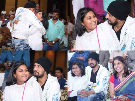 ಚಿತ್ರಗಳು; ಹುಟ್ಟುಹಬ್ಬದಂದು ಮಗಳನ್ನು ಕಂಡು ಅಪ್ಪಿ ಮುದ್ದಾಡಿದ ಸುದೀಪ್.!