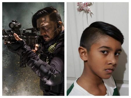 'ಹೆಬ್ಬುಲಿ' ಸ್ಟೈಲ್ ಮಾಡಿಕೊಂಡ 'ಈ' ಪೋರ ಖ್ಯಾತ ನಟರೊಬ್ಬರ ಮಗ