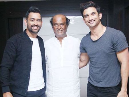 ಕ್ರಿಕೆಟ್ ದಿಗ್ಗಜ ಧೋನಿಗೆ 'ಕಂಗ್ರಾಟ್ಸ್' ಎಂದ ರಜನಿ, ಬೆರಗಾದ ಕ್ಯಾಪ್ಟನ್