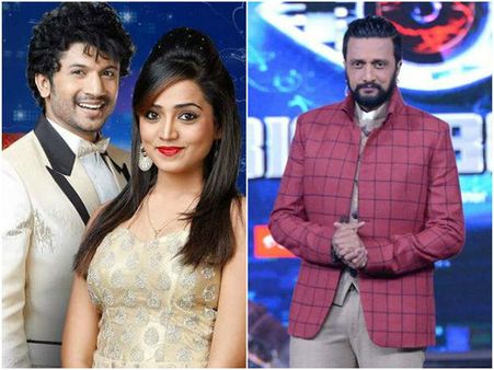 ಕಿಚ್ಚನ ಎದುರು ಸಂಜನಾ-ಭುವನ್ ಲವ್ ಸ್ಟೋರಿ !