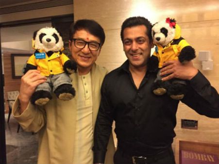 ಜಾಕಿ ಚಾನ್, ಸಲ್ಮಾನ್ ಖಾನ್ ಅಪರೂಪದ ಸಮಾಗಮ