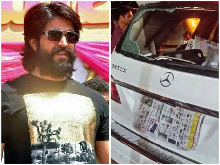 ಯಾದಗಿರಿ ಅಭಿಮಾನಿಗಳ ಕೋಪಕ್ಕೆ ತುತ್ತಾದ ಯಶ್: ಕಾರಿನ ಗಾಜು ಪುಡಿ ಪುಡಿ