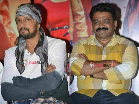 ಕಿಚ್ಚ ಸುದೀಪ್ ಕಡೆಯಿಂದ 'ಹೆಬ್ಬುಲಿ' ಕೃಷ್ಣ ಬಾಯಿಗೆ ಲಡ್ಡು ಬಂದು ಬಿದ್ದಾಗ...